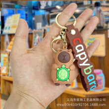 (Turtle) Capybara Keychain Fashion Cute Cartoon Bag Car Pendant Decoration Gift Doll