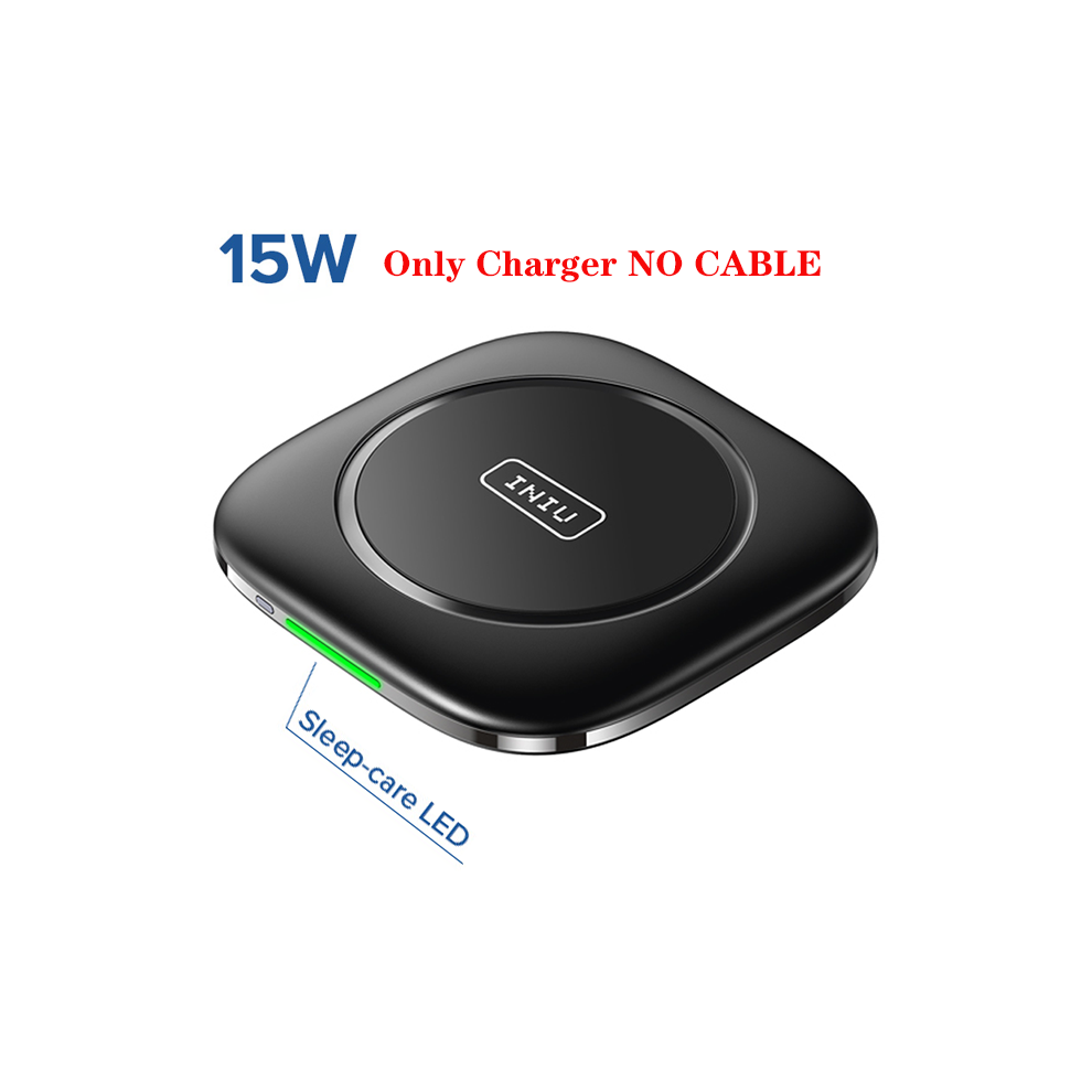 (15W Pad No Cable) Wireless Charger 15W Fast Charging Stand For iPhone 14 13 12 11 Pro Max