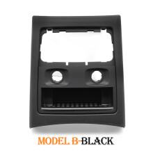 (Model B-Black) Car Interior Rear Console Ac Conditioner Air Vent Grille Outer Frame Ashtray