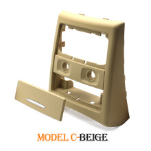 (Model C-Beige) Car Interior Rear Console Ac Conditioner Air Vent Grille Outer Frame Ashtray