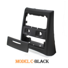 (Model C-Black) Car Interior Rear Console Ac Conditioner Air Vent Grille Outer Frame Ashtray