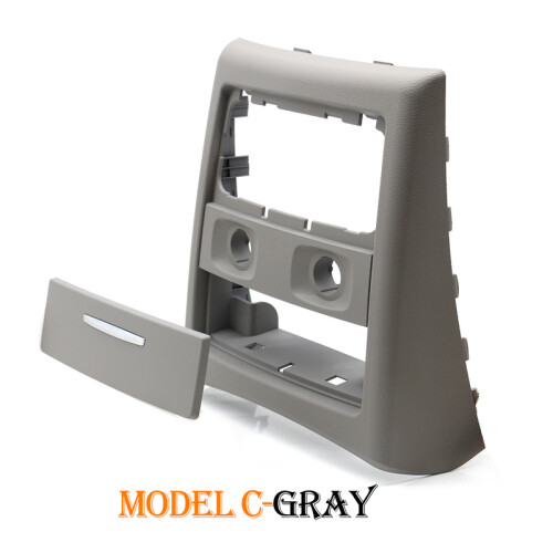 (Model C-Gray) Car Interior Rear Console Ac Conditioner Air Vent Grille Outer Frame Ashtray
