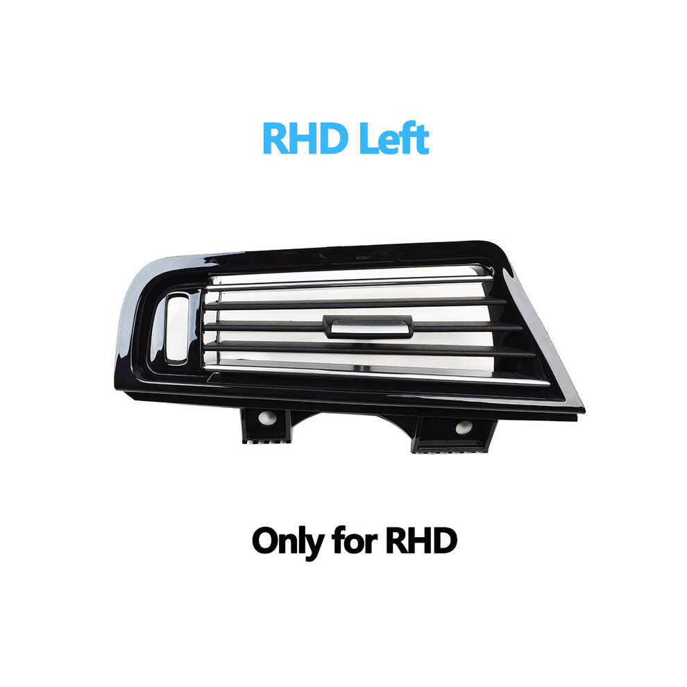 (Rhd Left) Car Interior Lhd Rhd Piano Black Front Air Vents Ac Outlet Panel Chrome 8386120246224