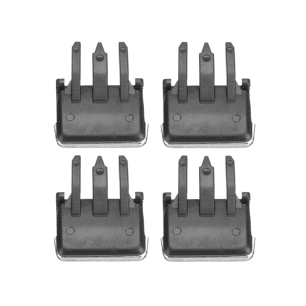 (Black) Car Interior 4X Car Front Air Conditioning A/C Air Vent Outlet Tab Air Black 8386120150804