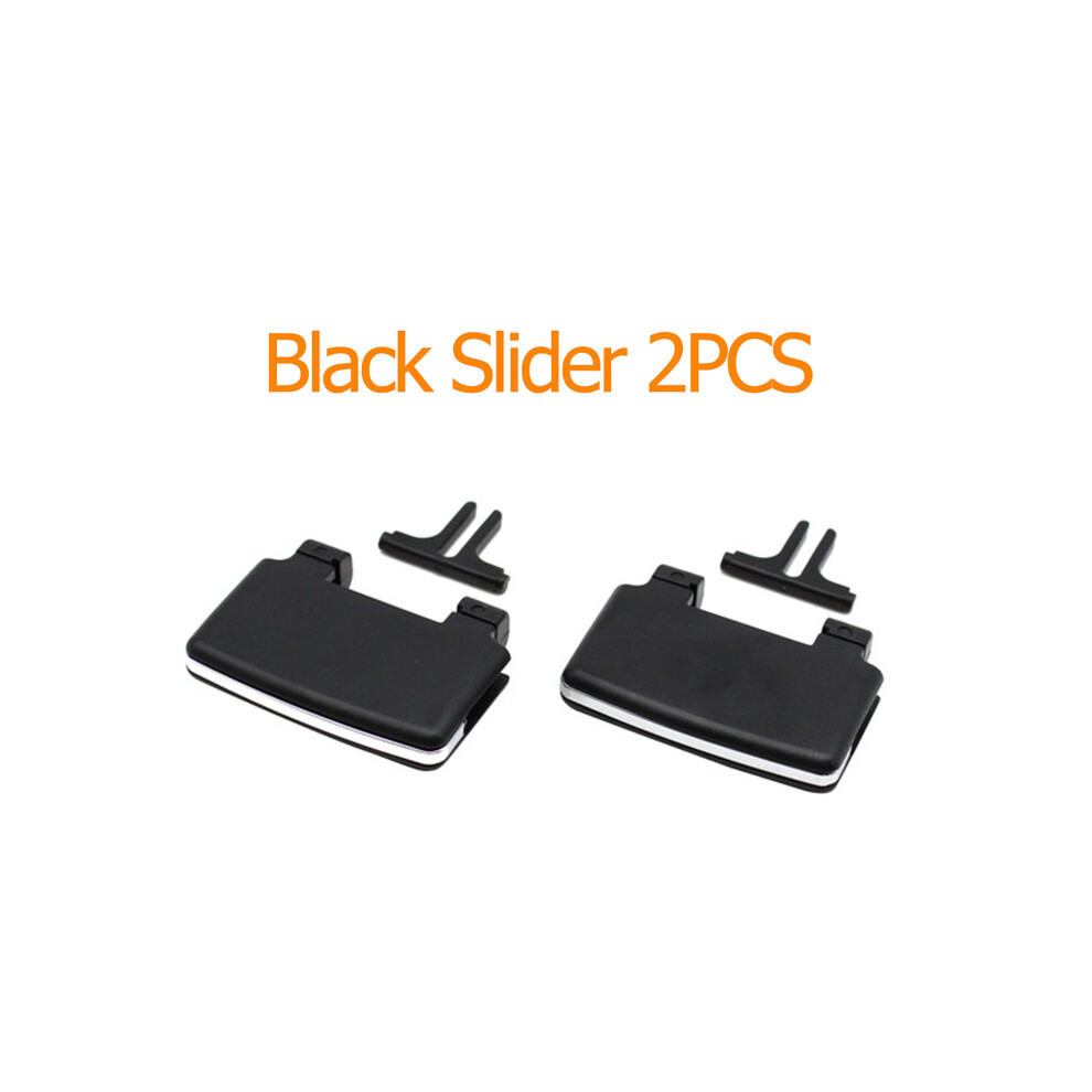 ( Slider 2Pcs) Car Interior Car Interior Rear Air Conditioner Ac Vent Grille Outlet Assembly Black 8386120193573
