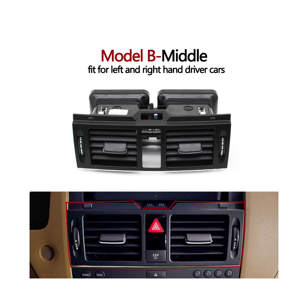 (Model B-Middle) Car Interior LHD RHD Front Dash Air Conditioning AC Vent Grill Outlet-image-OPC-PF2D27K-NEW