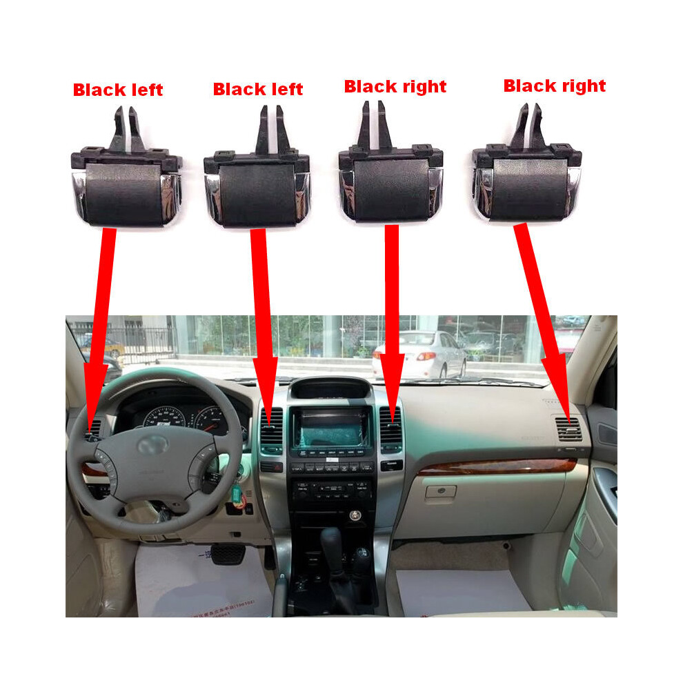 (Black set) Car Interior For Toyota Land Cruiser Prado LC120 2003-2009 Air Conditioner-image-OPC-PF2D55N-NEW