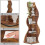 Tribesigns Tribesigns Corner Shelf, Rustic 5-Tier Wall Corner Bookshelf 3