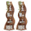 Tribesigns Tribesigns Corner Shelf, Rustic 5-Tier Wall Corner Bookshelf 4