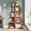 Tribesigns Tribesigns Corner Shelf, Rustic 5-Tier Wall Corner Bookshelf 9