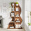 Tribesigns Tribesigns Corner Shelf, Rustic 5-Tier Wall Corner Bookshelf 10