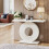 Tribesigns Tribesigns console table, hall table with a round, flower-shaped base 9