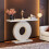 Tribesigns Tribesigns console table, hall table with a round, flower-shaped base 2