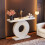 Tribesigns Tribesigns console table, hall table with a round, flower-shaped base 10