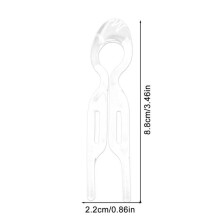 (Transparent) French Pin Elegant  Shaped Hairpin Chignon Hair Pin for All Types Hair Prong for Women and Girls Hair Styling Accessories