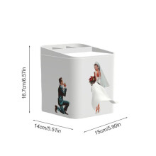 (A) Funny Tissue Holder Versatile Tissue Box Organizer Tissue Box Cover With Storage Innovative Facial Tissue Holder Tissue