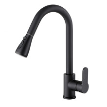 (Black, Modern) Kitchen Sink Mixer Tap with Pull Out Spray,Kitchen Stainless Steel Taps
