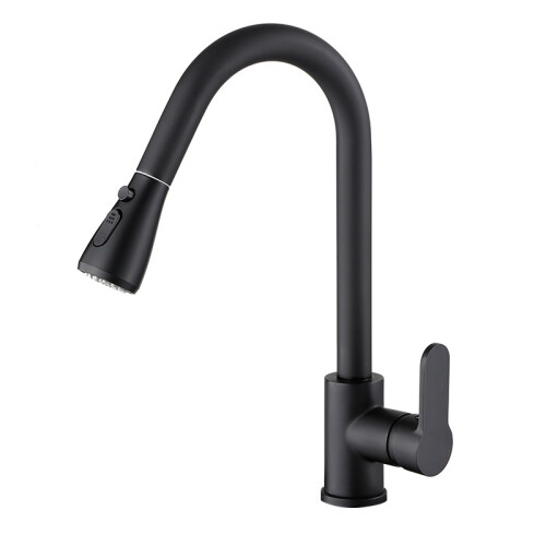 (Black, Modern) Kitchen Sink Mixer Tap with Pull Out Spray,Kitchen Stainless Steel Taps