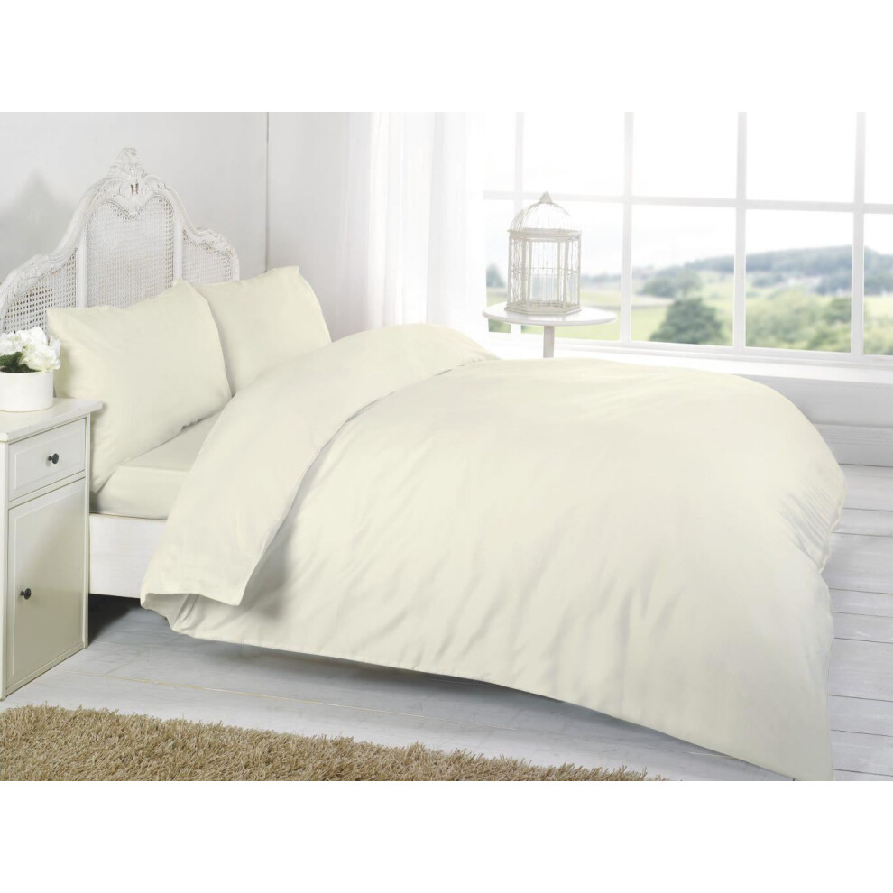 Kampala Hill Cream (King, Deep Fitted Sheet) 200 Thread Count Fitted Or Flat Sheet For Deep Mattresses 100% Egyptian Cotton