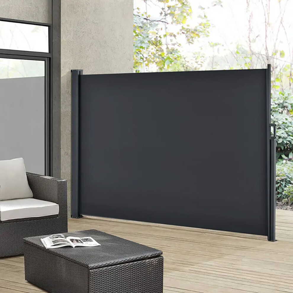 400cm L x 160cm W Outdoor Retractable Privacy Side Awning
