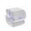 (Lvory White ) Velvet Ottoman Fabric S-shape Stool Wavy Pouf 3