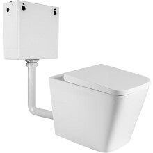 Back to Wall Toilet Short Projection Soft Close Seat Concealed Cistern