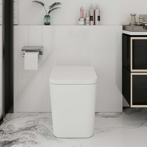 Back to Wall Toilet Short Projection Soft Close Seat Concealed Cistern 2
