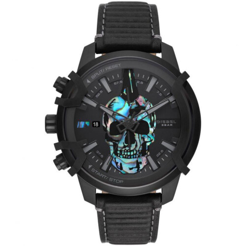 Diesel Diesel DZ4576 Griffed Chronograph Black Leather Watch