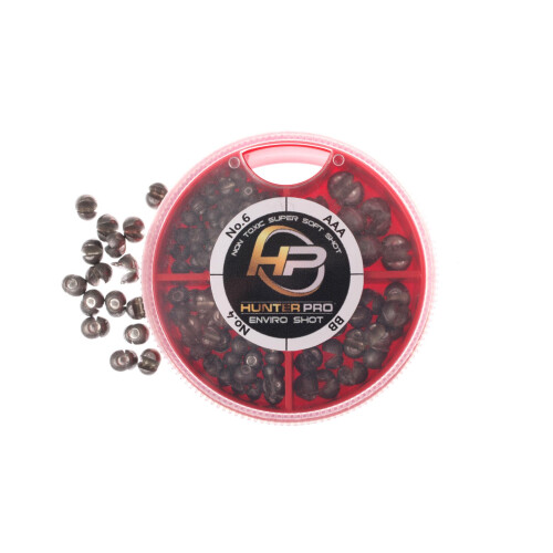 Hunter Pro Non - Toxic Split Shot Fishing Weights. 4 Sections. Aaa, Bb, No.4, No.6 1