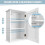 Kitchen Cabinet Single Wall Mounted Storage Cupboard Shelf for Bathroom with Adjustable Shelf 3