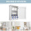 Kitchen Cabinet Single Wall Mounted Storage Cupboard Shelf for Bathroom with Adjustable Shelf 4