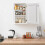 Kitchen Cabinet Single Wall Mounted Storage Cupboard Shelf for Bathroom with Adjustable Shelf 9