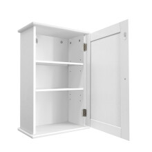 Wall Mounted Cabinet Single Door Storage Cupbord Shelf Organizer Rack for Bathroom Kitchen
