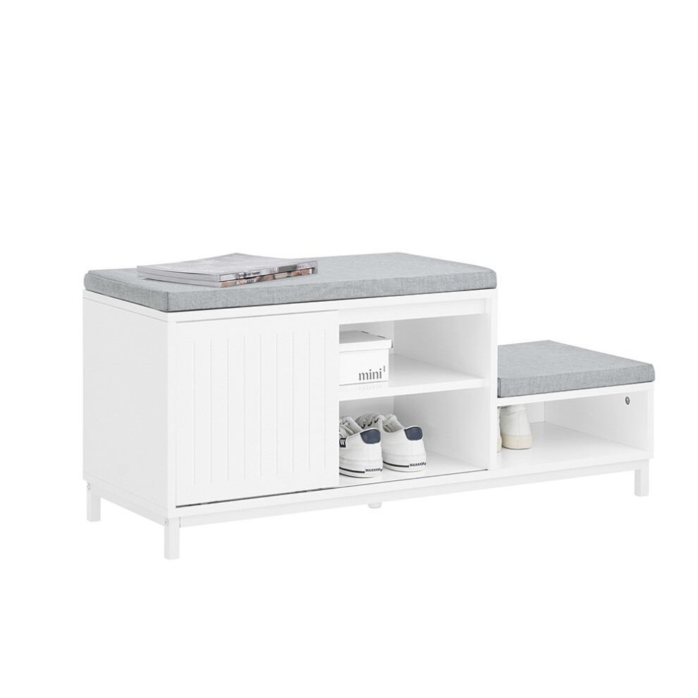 SoBuy FSR166-W Hallway Shoe Bench Shoe Cabinet Shoe Rack