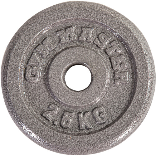 (2 x 2.5 kg) GYM MASTER Pair Standard Weight Plates 1