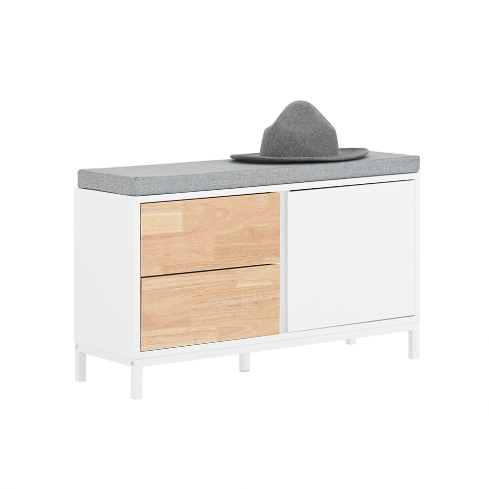 SoBuy FSR167-WN Hallway Storage Bench Shoe Bench Shoe Cabinet
