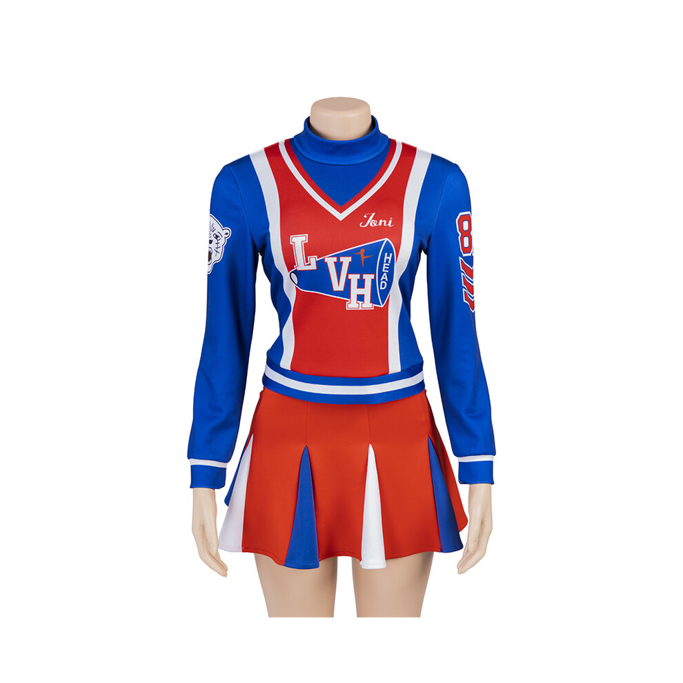 (XL) Toni Basil Cosplay Cheerleader Uniform Skirts Suit