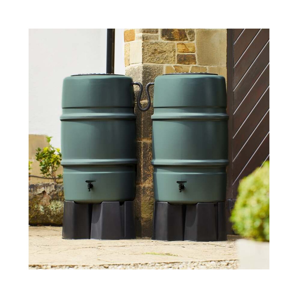 Harcostar 227 Litre Green Water Butt Double Kit