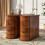 Tribesigns Tribesigns Solid Wood Side Table, 2-Drawer Narrow End Table Slim Table 4
