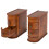 Tribesigns Tribesigns Solid Wood Side Table, 2-Drawer Narrow End Table Slim Table 8