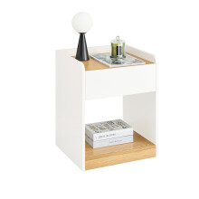 SoBuy FBT128-WN Bedside Table Nightstand Side Table End Table