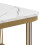 (White, Side Table with Drawer) Nestable Coffee Table, High Gloss Marble Exterior 2