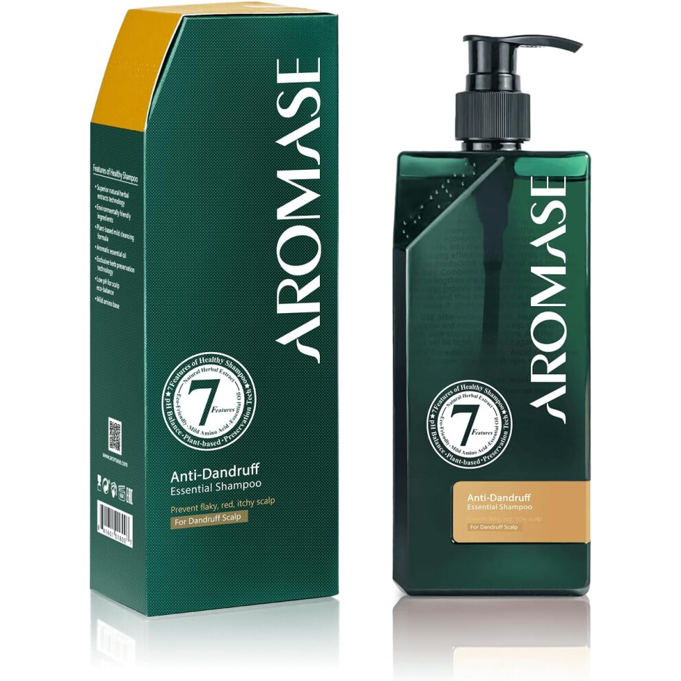 Red Aromase Anti-Dandruff Essential Shampoo |Prevent Flaky, Itchy Scalp|Oily Balancing Shampoo|Hair Wash Gentle Cleanser
