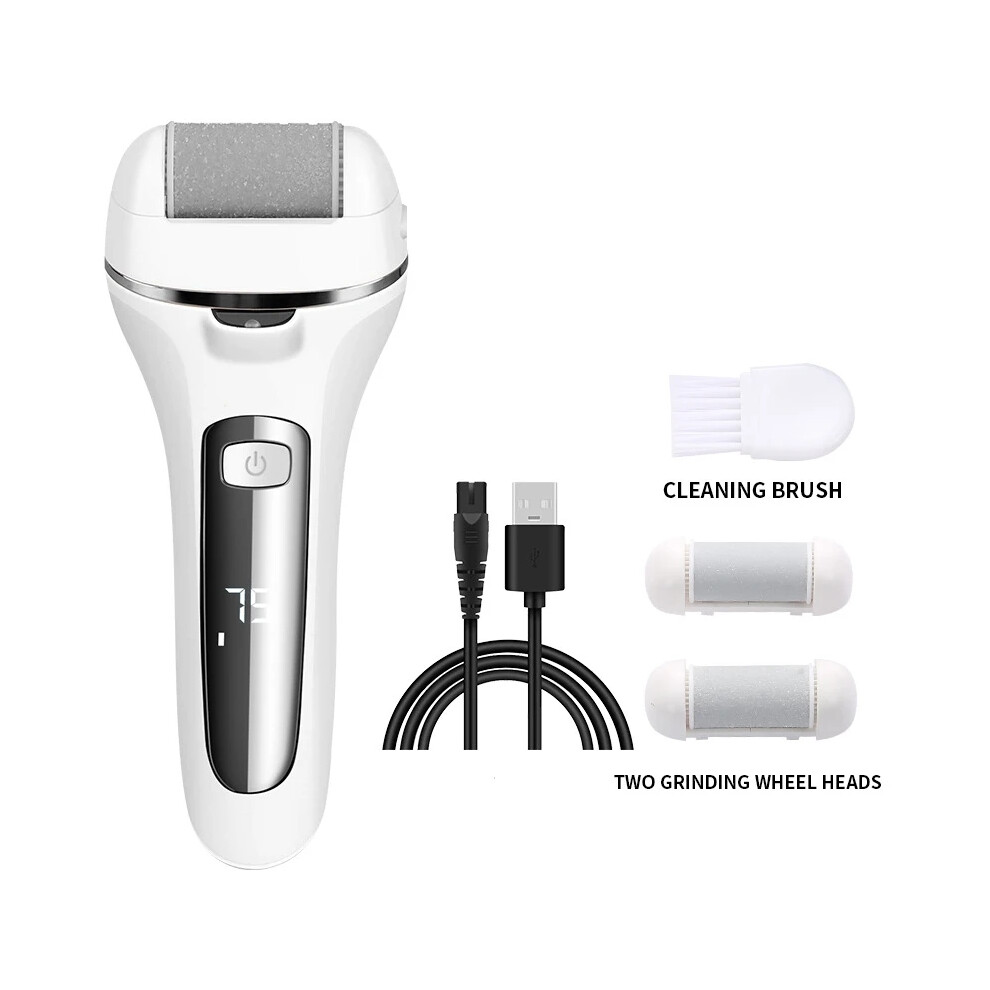 Flemye (White) Electric Grinding Pedicure Tools Foot Sandpaper File For Heels Professional Foot Care Tool