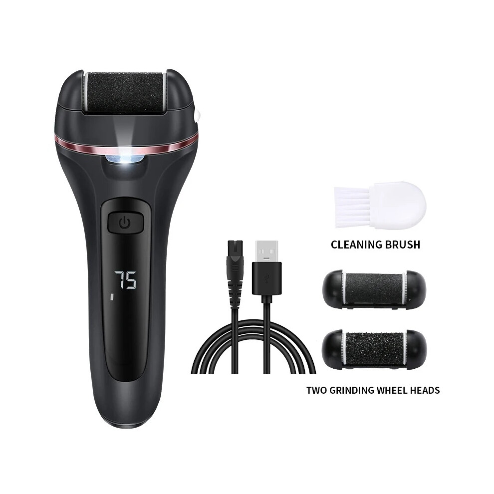 Flemye (Black) Electric Grinding Pedicure Tools Foot Sandpaper File For Heels Professional Foot Care Tool