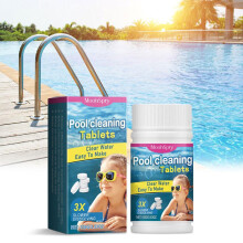 Pool Cleaning Tablets Pool Clarifier Odor & Stain Remover Pool Cleaning Tablets Pool Cleaning Liquid Long Lasting Cleaning