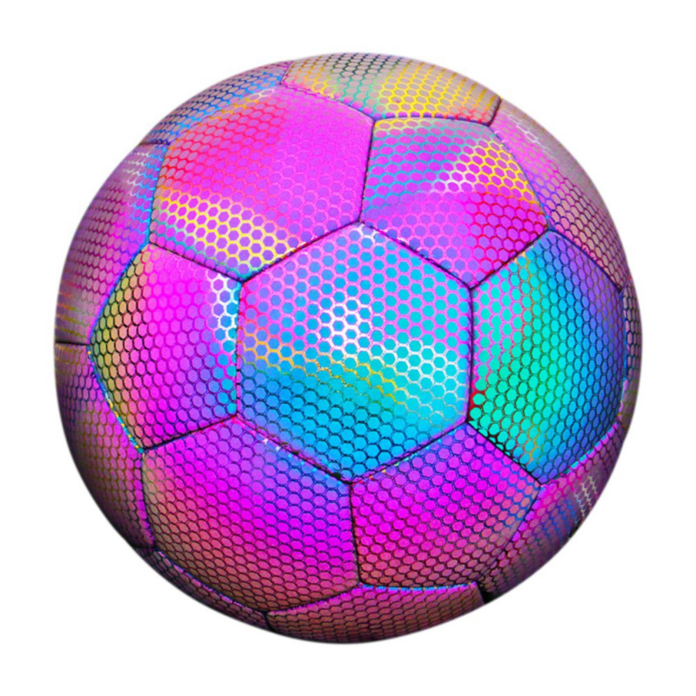 JJBRDZ Size 4 Glow in Dark Football Luminous Soccer Balls Night Glowing Reflective Footballs Outdoor Light Up Gifts for Boy