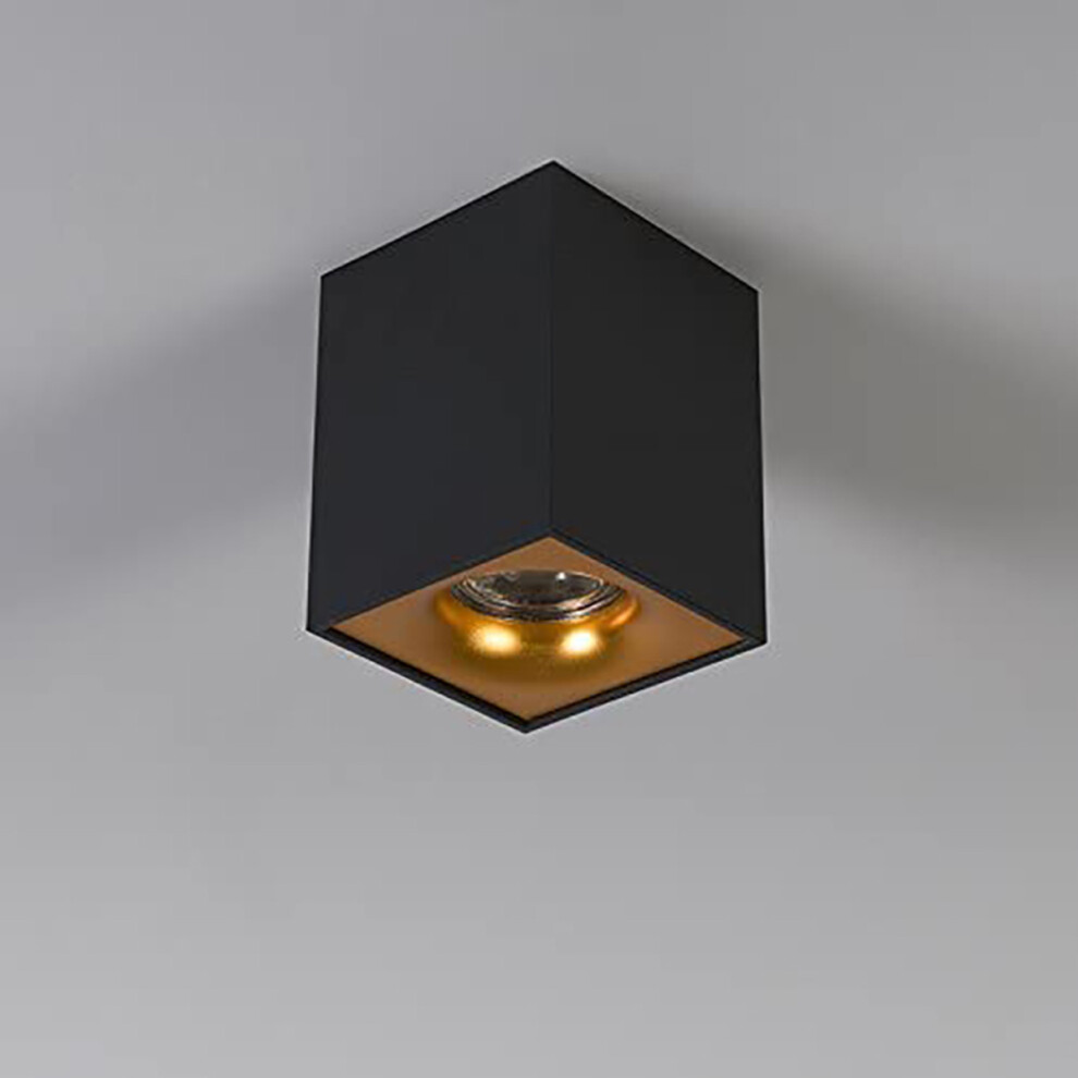 Cgc Lighting Black Cgc Square Rectangular Surface Mount Gu10 Ceiling Spot Downlight