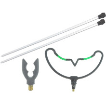Hunter Pro 4pc Bank Stick Set - 2x Bank Sticks, 'V' Rest and Feeder Rest