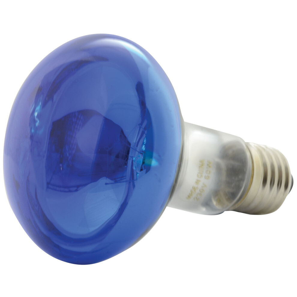 60W R80 Coloured Reflector Disco Spot Sequencer Bulbs E27 Screw Lamps Light/Blue 5015972028858